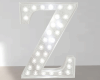 Anim White Glit Letter Z