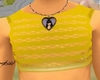 [JD] Yellow Netted Top
