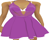 cowl dress purple