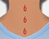 666 Neck Tatt