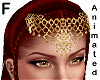 gold forehead filigree F