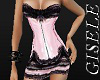 CORSET DRESS PINK&BLACK