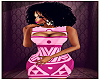 [BM] pink aztec dress