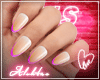 Al's Hot Pink Tip Nails