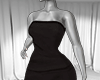 sleeveless black gown