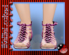 purple dot gladitor shoe
