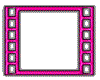 Pink filmstrip frame