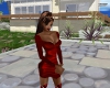 Selena Red Velevet Dress