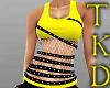 Yellow Fishnet Top