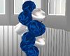 blue wedding balloons