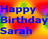 !AS Happy birthday sarah
