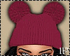 Wool Pink Hat Black