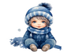 GIRL BLUE XMAS