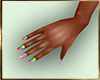 (A1)Wilma rainbow nails