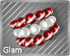 L Red White Bracelets