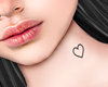 A| Heart neck tattoo