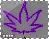 Purple THC Leaf Light