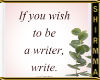Si quieres ser escritor