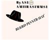 ByAS1~BLKRD PINSTR HAT