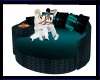 [SD] TEAL WICKER CHAIR