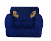 Blue Velvet Celtic Chair