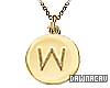 Initial "W" Gold Necklac