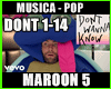 Maroon5 Don't Wanna Know
