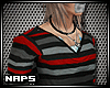 !N! Red Stripes V-Neck