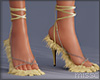 $ Shaggy Sandals STRAW