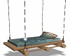 hanging teal kiss bed
