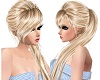 (k) long blonde ponytail