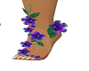 Flowers on feet