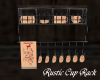 Rustic Coffee Cup Rack