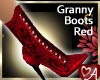 .a Granny Boot - Red