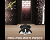 ~F~ DOG RUG W/POSES