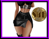 S4E Black Leather Skirt
