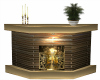 Gold Fire Place