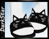 Kitty Slippers ( black/w