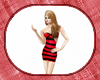 red striped dress