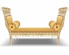 ^Antq white-gold chaise 