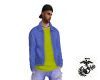 Blue Denim Jacket Yellow