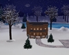  Winter Log Home