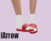 Red - Flip Flop & Socks