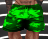 Mens Grn Flowered Shorts