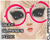 *CW Geek Glasses !Pink