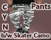B/W Skater Camo Pants