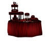 Red /black wedding cake