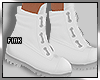 F: Simple White Boots