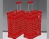 Red Goyard Luggage
