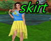 yellow silk skirt